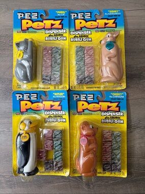 PEZ Petz Set of 4 Gum Dispensers